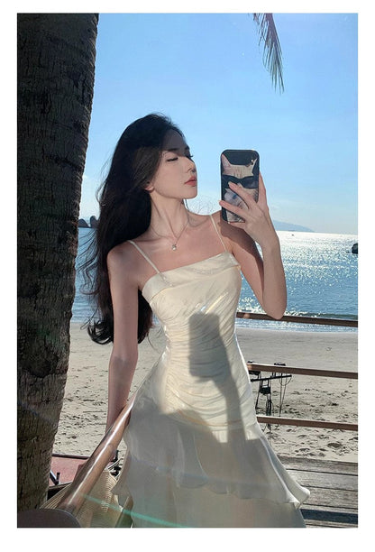 A Line White Long Stunning Evening Gown Party Prom Dress       S7298