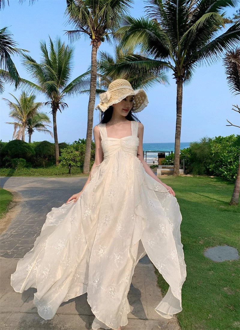 A Line White Long Stunning Evening Gown Party Prom Dress       S7293