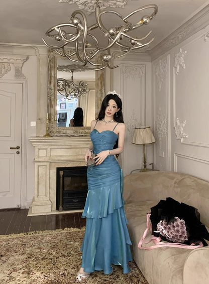 Fishtail Long Stunning Evening Gown Party Prom Dress       S7289