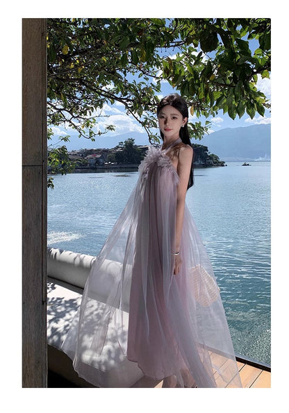 A Line Purple Long Stunning Evening Gown Party Prom Dress       S7299
