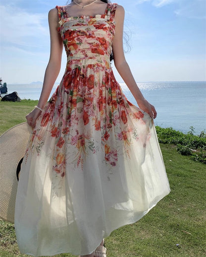 A Line Orange Long Stunning Evening Gown Party Prom Dress       S7267