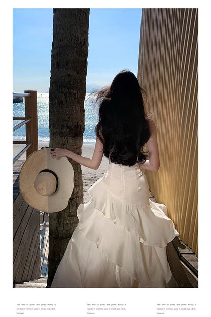 A Line White Long Stunning Evening Gown Party Prom Dress       S7298