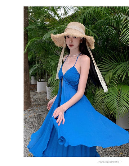 A Line Blue Long Stunning Evening Gown Party Prom Dress       S7274