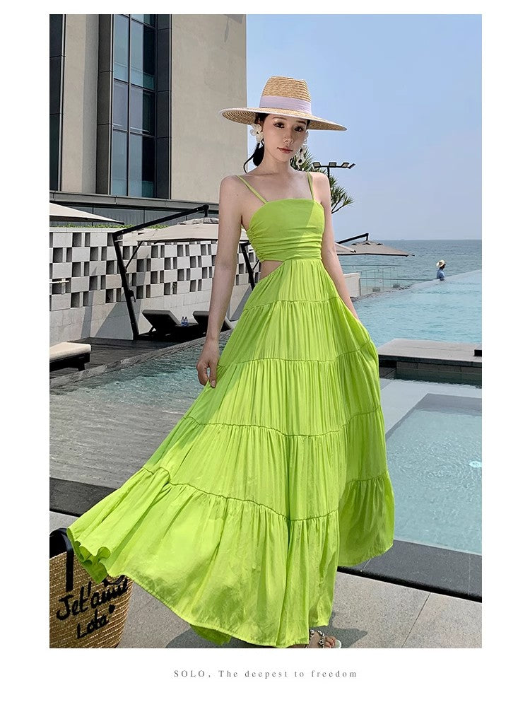 A Line Green Long Stunning Evening Gown Party Prom Dress       S7270