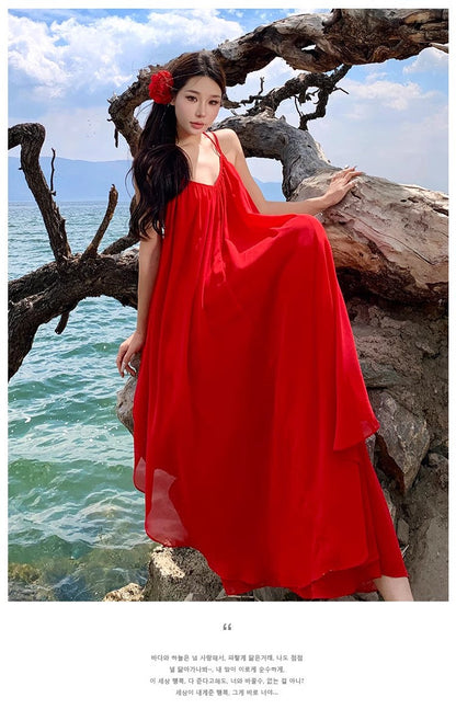 A Line Red Long Stunning Evening Gown Party Prom Dress       S7292