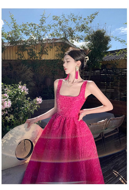 A Line Pink Long Stunning Evening Gown Party Prom Dress       S7306