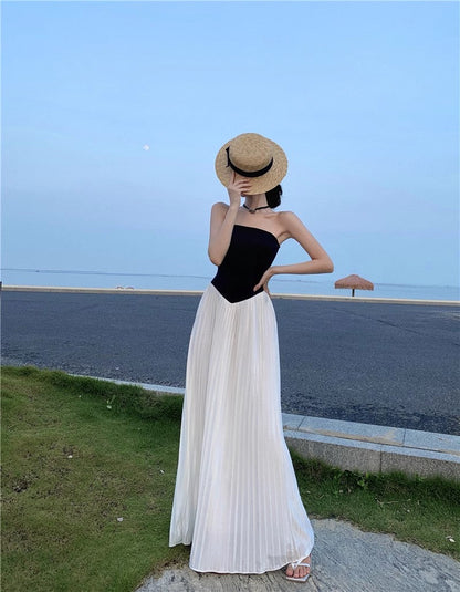 A Line Black Long Stunning Evening Gown Party Prom Dress S7310