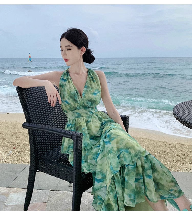 A Line Green Long Stunning Evening Gown Party Prom Dress       S7300