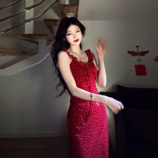 Fashion Red Dress S725
