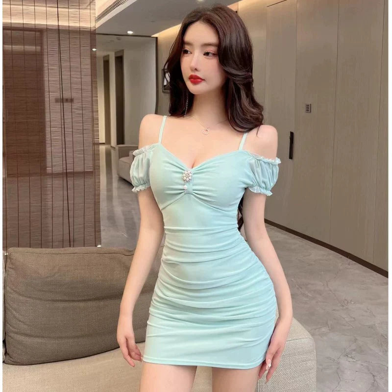 Fashion Mint Green Dress S1018