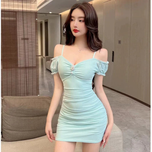 Fashion Mint Green Dress S1018