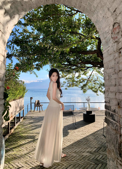 A Line White Long Stunning Evening Gown Party Prom Dress       S7275