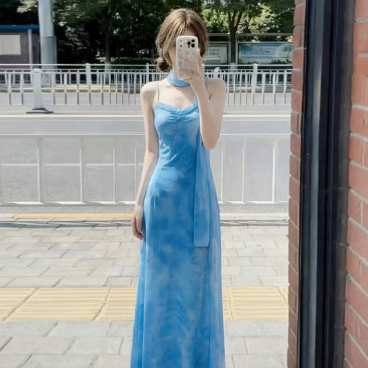 Fashion Blue Dress S732