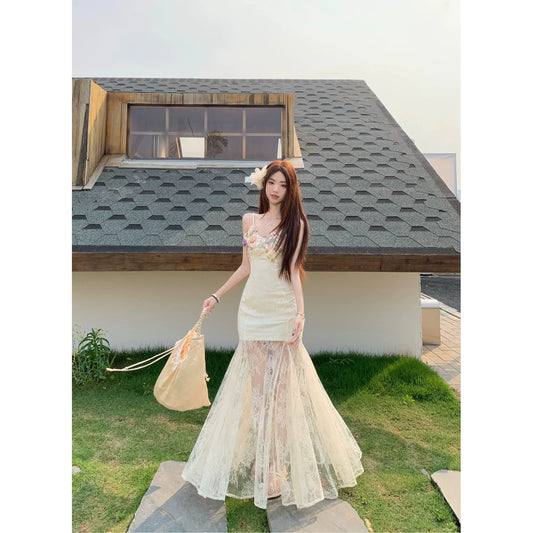 Fashion Yellow Women‘s Dress S367