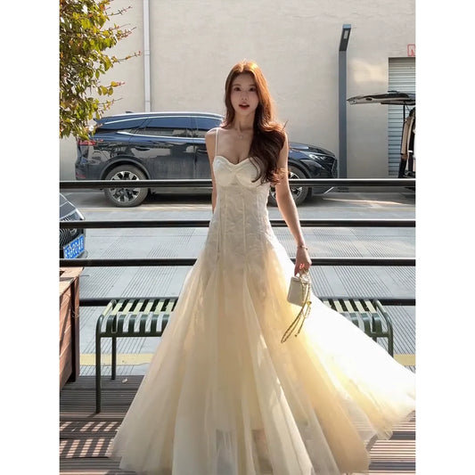 Fashion Yellow Dress S738