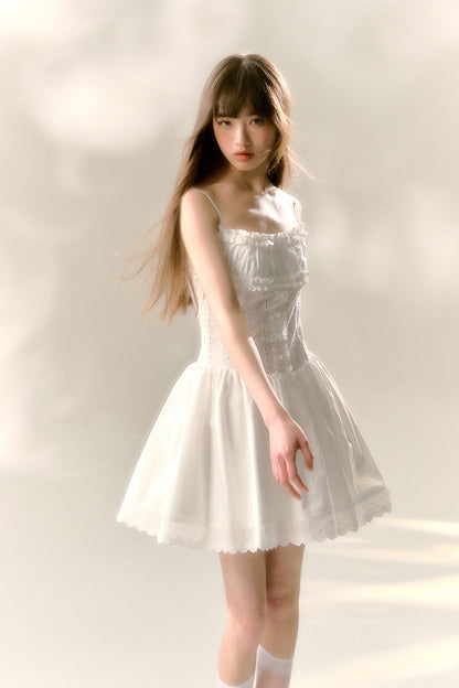 South France dress lace hollow ballet niche suspender skirt R5208