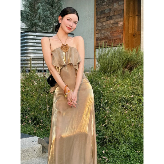 Fashion Brown Dress S741