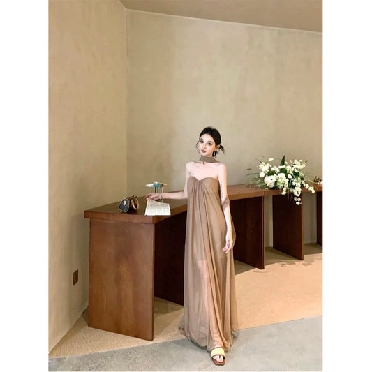 Fashion Khaki Women‘s Dress S411