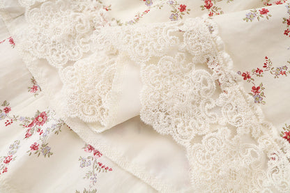 Tea break French lace floral suspender dress 2025 new princess puffy skirt R0025