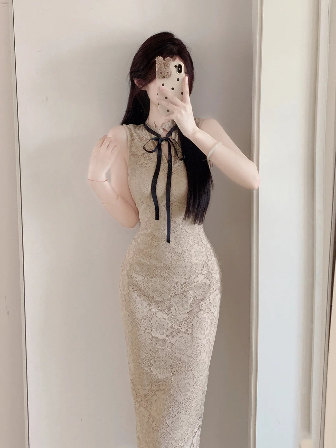 Temperament lady sleeveless dress evening gown sexy slim hip skirt R0510