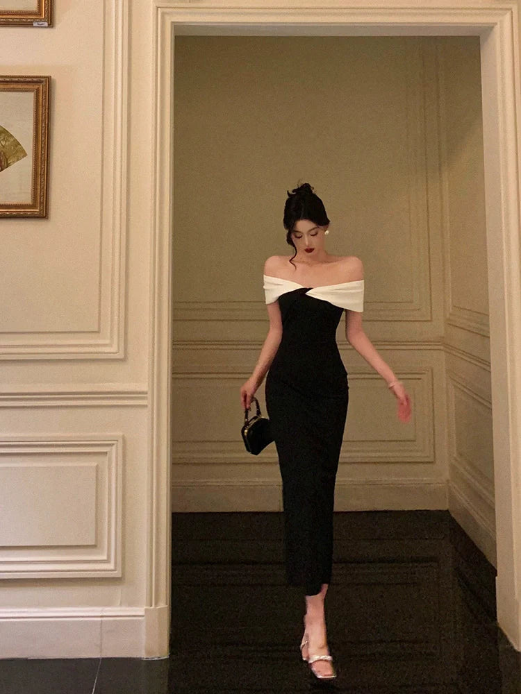 off-shoulder dress for women new style party dress       S5683