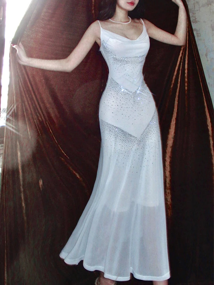 sleeveless women's long party dress evening gown      S6000