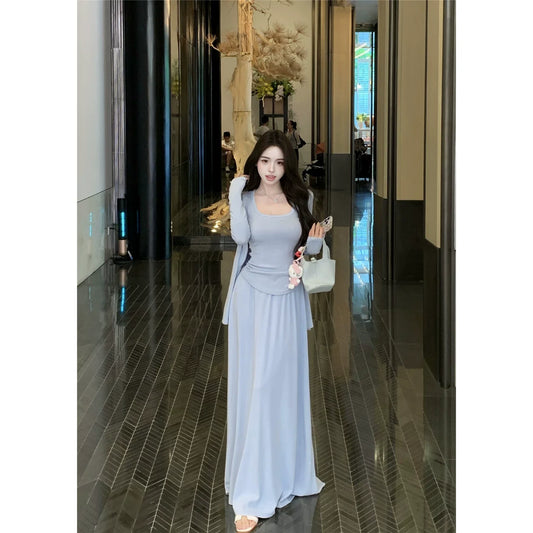 Fashion Blue Women‘s Dress S383