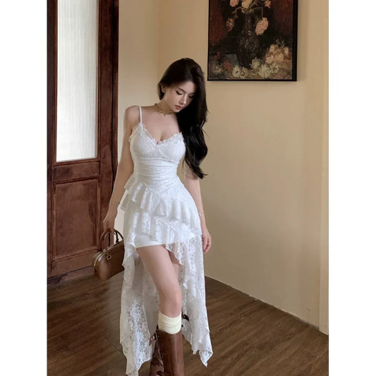 Fashion White Women‘s Dress S437