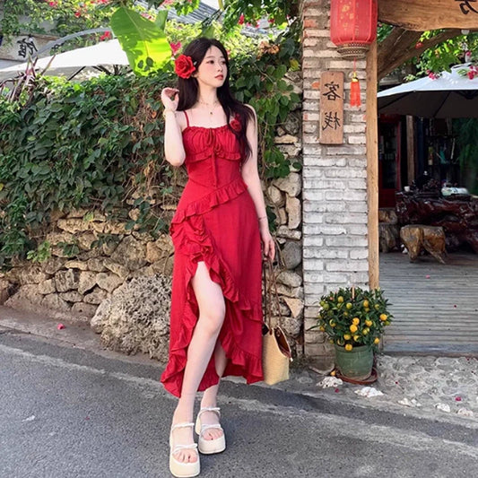 Fashion Red Dress S716