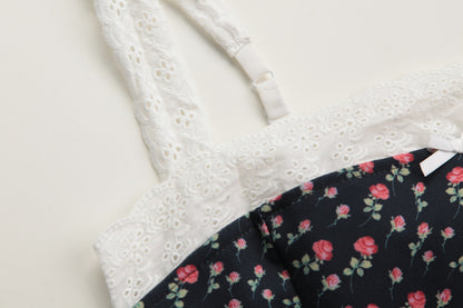 French lace suspenders floral dress 2025 summer new style slim fit temperament slim hip skirt R3096