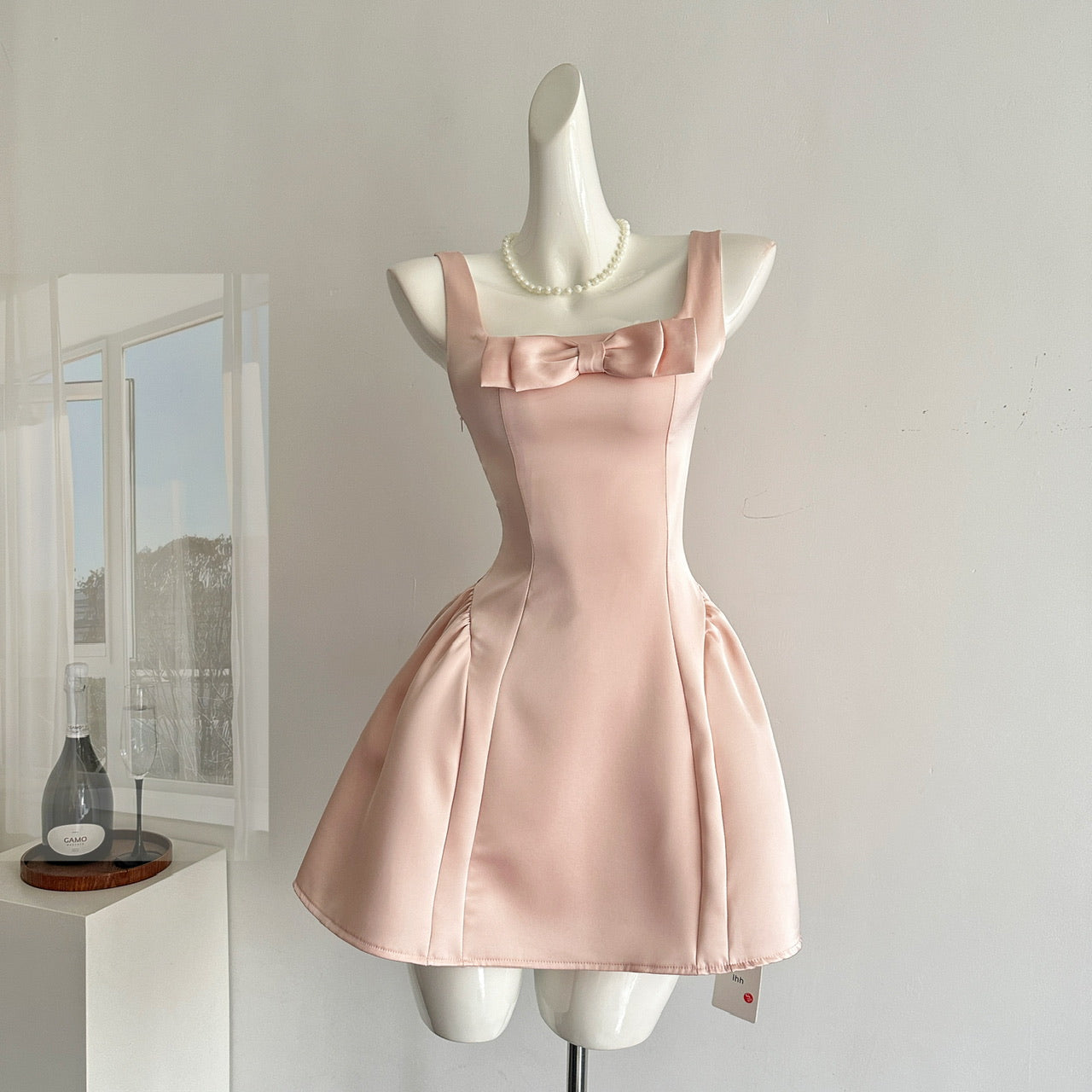 Cute A Line Square Neckline Summer Dress Holiday Party Outfits For Women DP0090