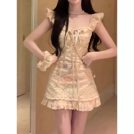 Fashion Yellow Women‘s Dress S643