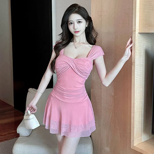Fashion Pink Dress S1021