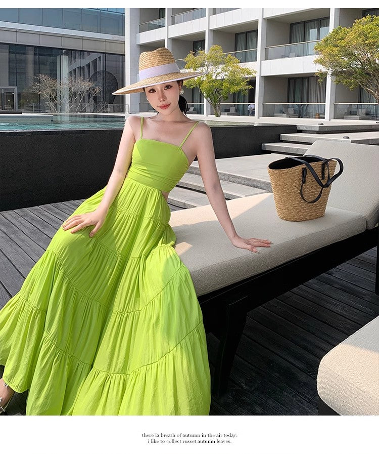 A Line Green Long Stunning Evening Gown Party Prom Dress       S7270