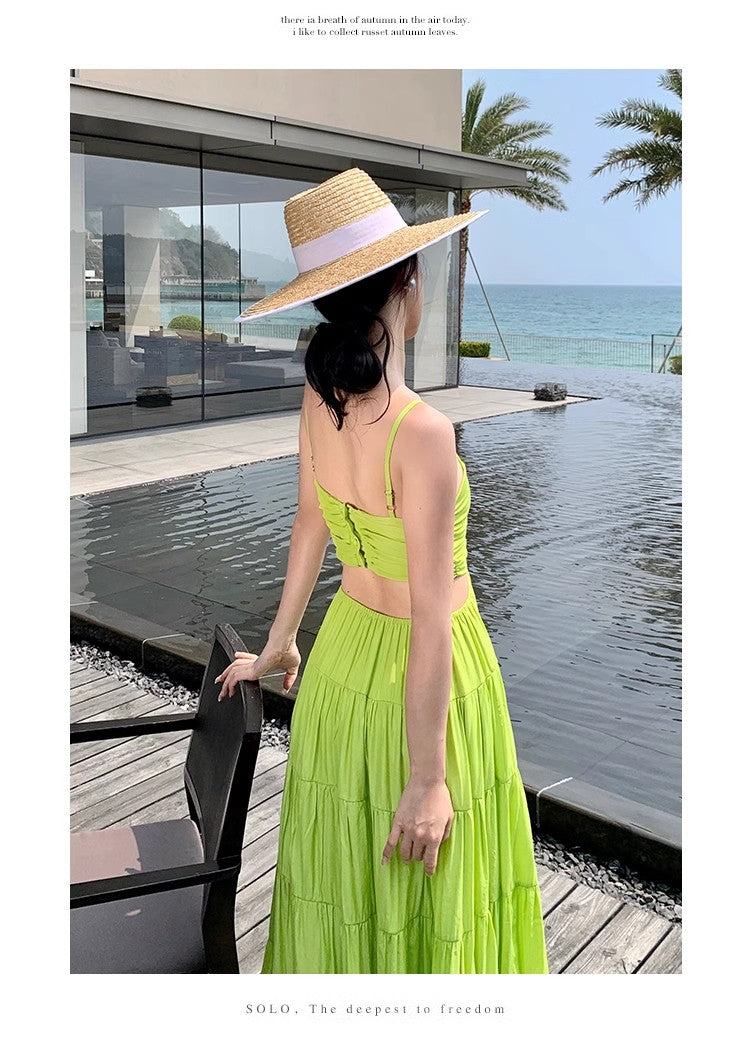 A Line Green Long Stunning Evening Gown Party Prom Dress       S7270