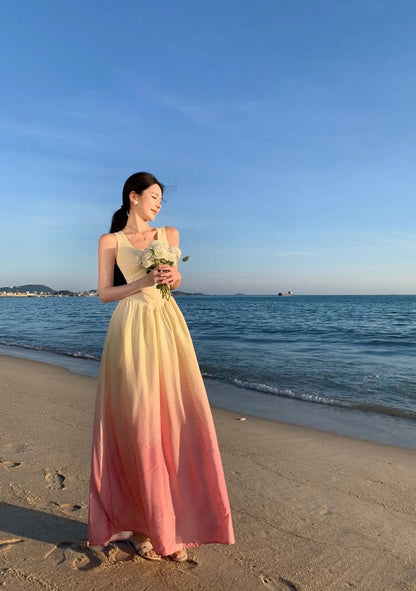 A Line Pink Long Stunning Evening Gown Party Prom Dress       S7280