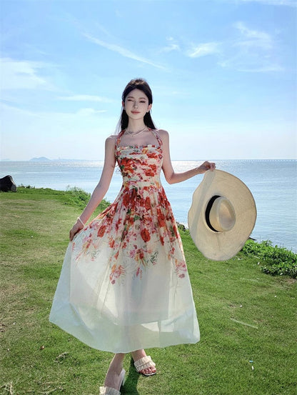 A Line Orange Long Stunning Evening Gown Party Prom Dress       S7267