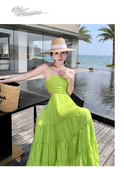 A Line Green Long Stunning Evening Gown Party Prom Dress       S7270