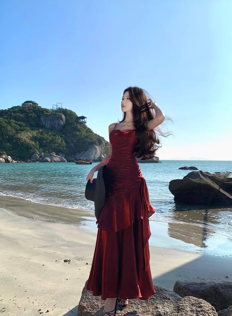 Fishtail Long Stunning Evening Gown Party Prom Dress       S7289