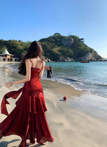 Fishtail Long Stunning Evening Gown Party Prom Dress       S7289