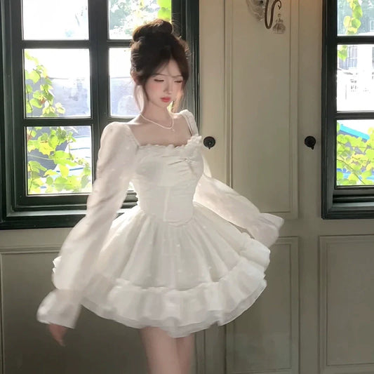 Fashion White Dress S736