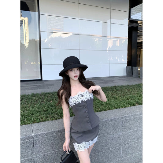 Fashion Gray Women‘s Dress S405