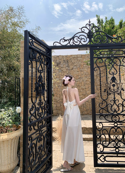 Temperamental high-end dress gentle style beautiful embroidered dress R0648