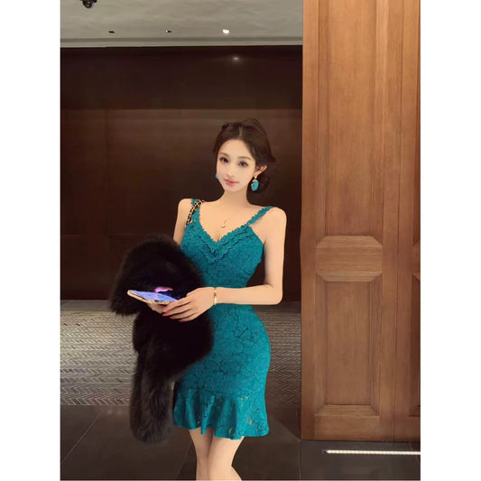 Fashion Blue Women‘s Dress S380
