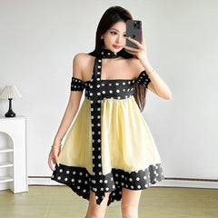 Fashion Yellow Women‘s Dress S647