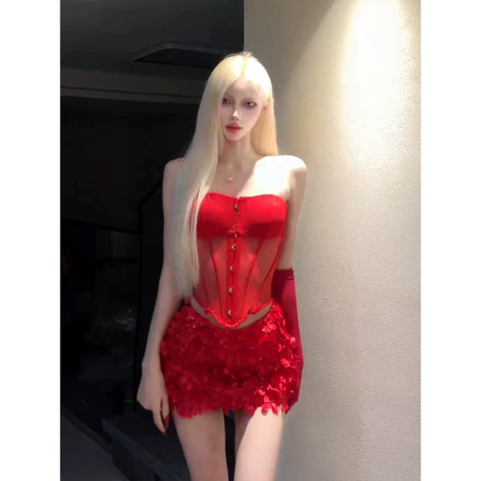 Fashion Red Dress S755