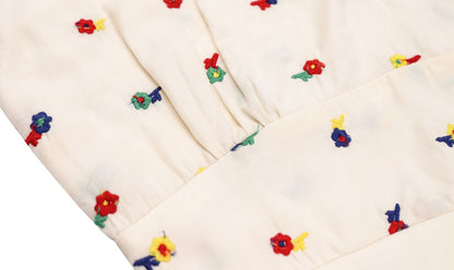 2025 new seaside holiday long dress French retro embroidery print tube top high waist dress backless R0138