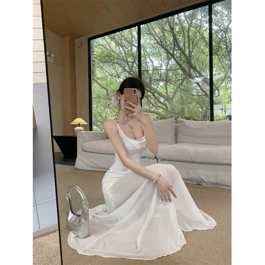 Fashion White Women‘s Dress S434