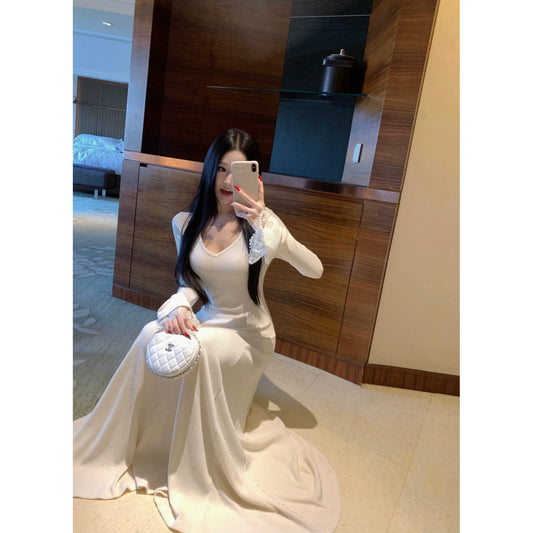 Fashion White Women‘s Dress S438