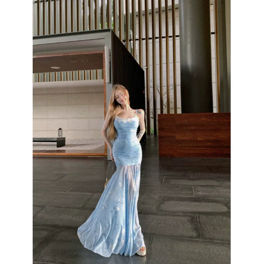 Fashion Blue Women‘s Dress  S627